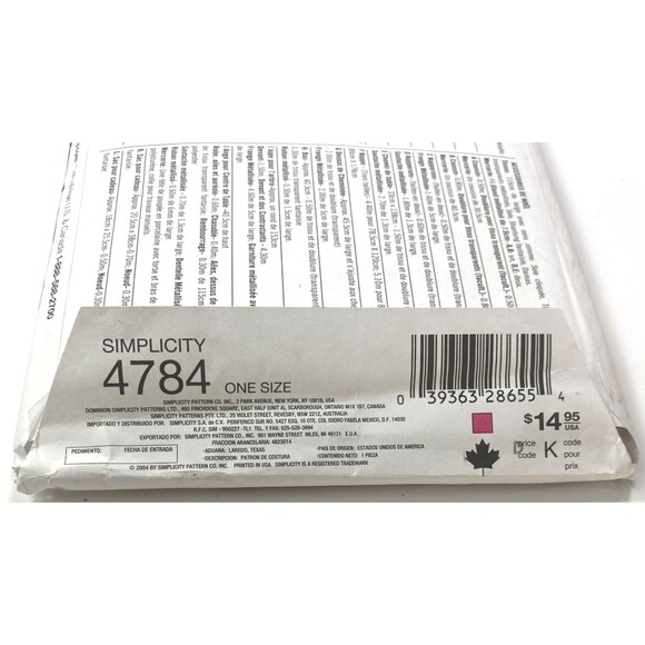 Simplicity 4784 Holiday Pattern Collection Pillow Placemat Stocking Angel Skirt - Picture 3 of 3